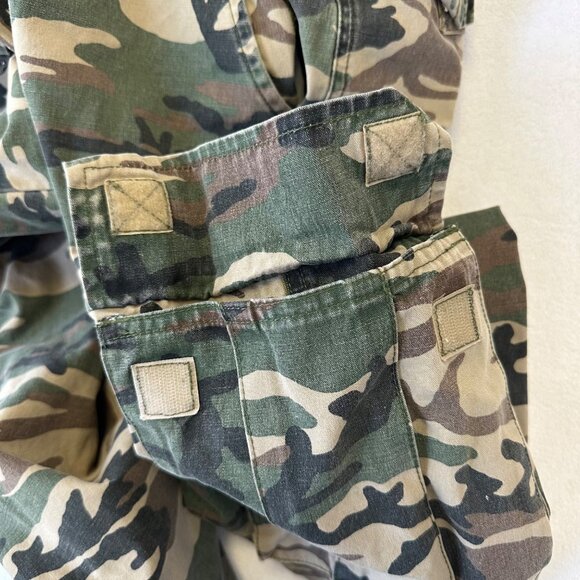 Old Navy Y2K Camo Cargo Straight Leg Pants Size 29x30 Distressed Streetwear - Picture 6 of 12